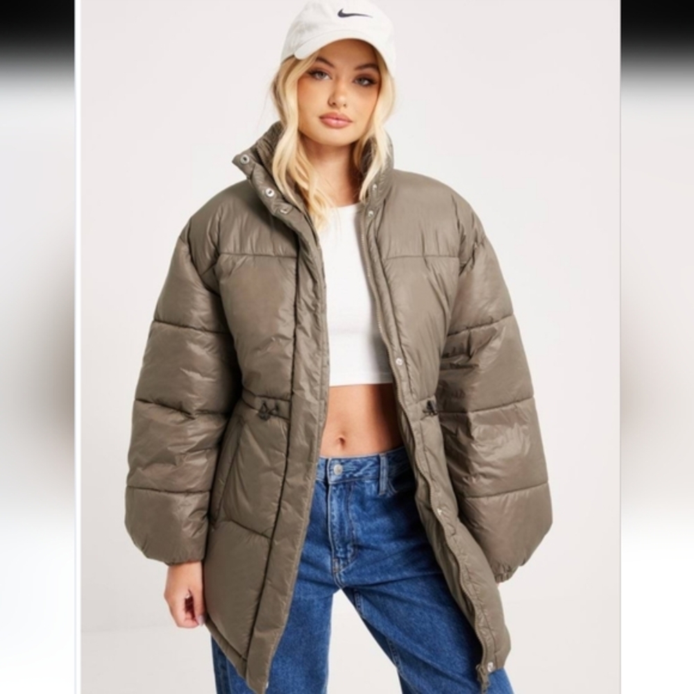 NWT JJXX Shine puffer jacket midi coat Medium